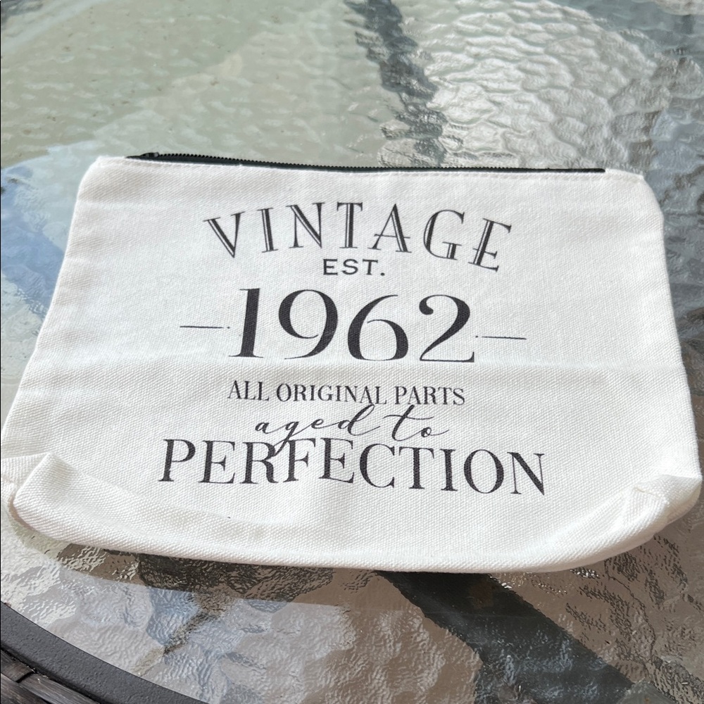 Vintage 1962 Canvas Pouch